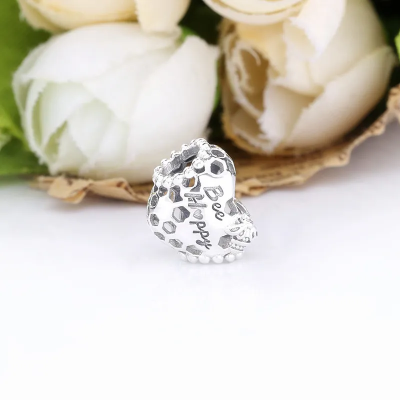 (slika za) PANDORA Obesek Bee Happy Honeycomb Srce - 798769C00 - Ogled 4