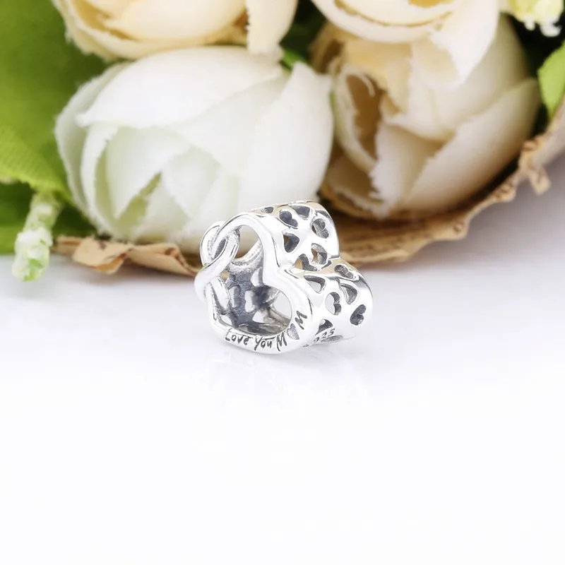 (slika za) PANDORA Obesek v obliki srca s simbolom neskončnosti Rad/-a te imam, mama - 7988 - Ogled 4