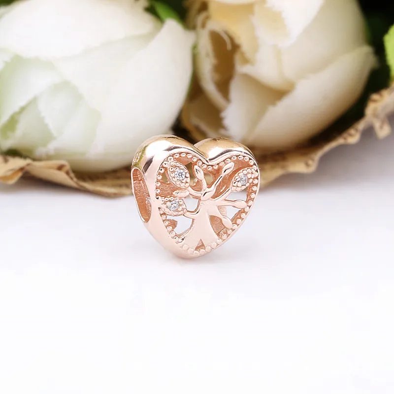 (slika za) PANDORA Obesek v obliki srčka družinskega drevesa Openwork - 788826C01 - Ogled 2