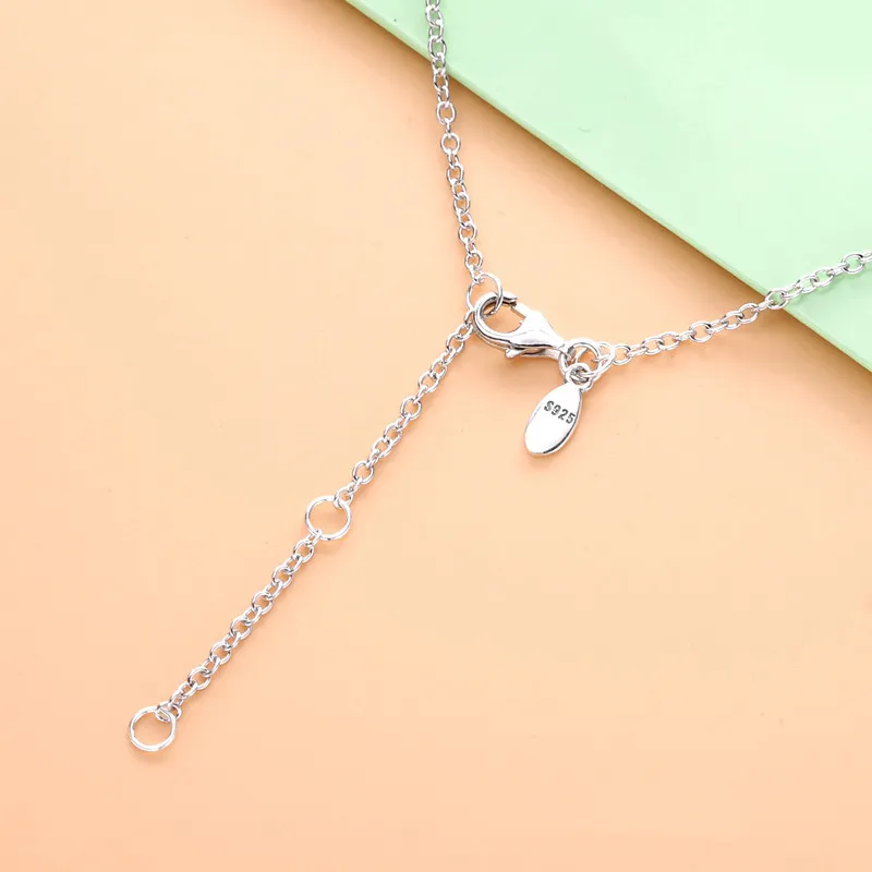 (slika za) PANDORA okrogla bleščeča ogrlica - 398490C01 - Ogled 3