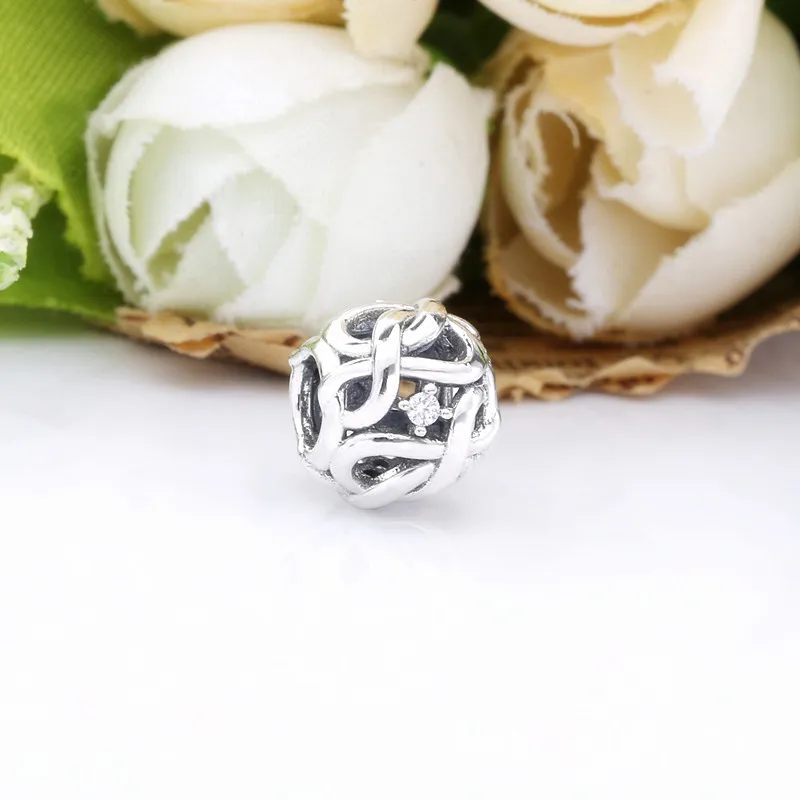 (slika za) PANDORA Openwork Woven Infinity Charm - 798824C01 - Ogled 2