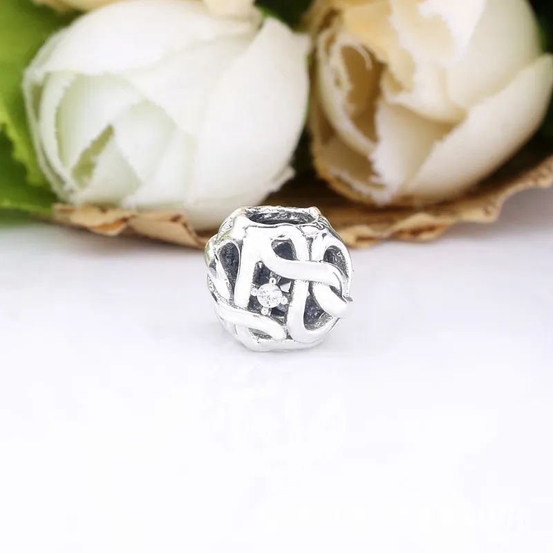 (slika za) PANDORA Openwork Woven Infinity Charm - 798824C01 - Ogled 3