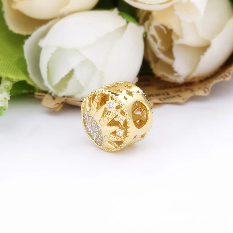 (slika za) PANDORA Shine Sun Openwork Charm - 768778C01 - Ogled 5