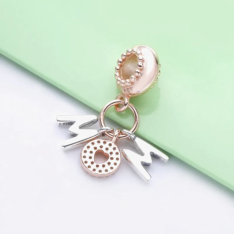 (slika za) Viseči obesek PANDORA Mom Letters - 788828C01 - Ogled 2