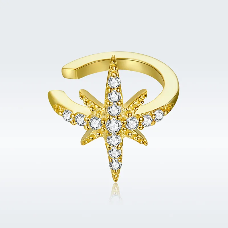 (slika za) Pandora Style 18ct pozlačena sponka za uho Polaris - SCE999-B - Ogled 3