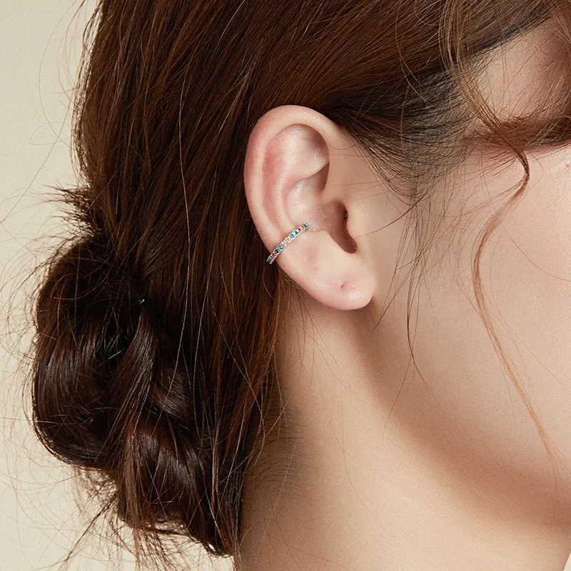 (slika za) Srebrna mavrična sponka za uho Pandora Style - SCE993-A - Ogled 2