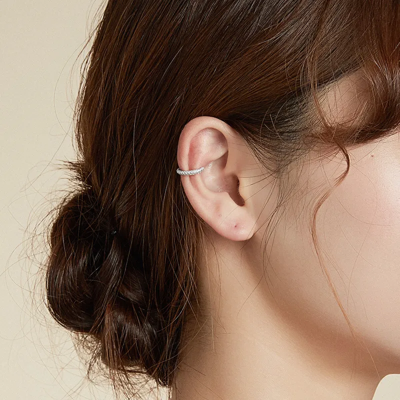 (slika za) Srebrna preprosta sponka za ušesa Pandora Style - SCE996-A - Ogled 2