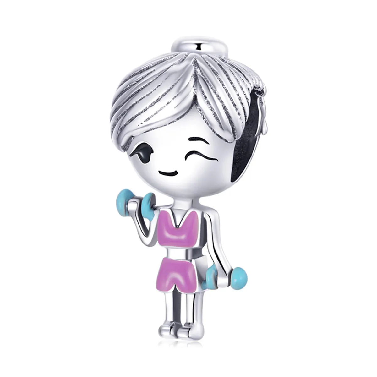 obesek pandora style fitness girl bsc488