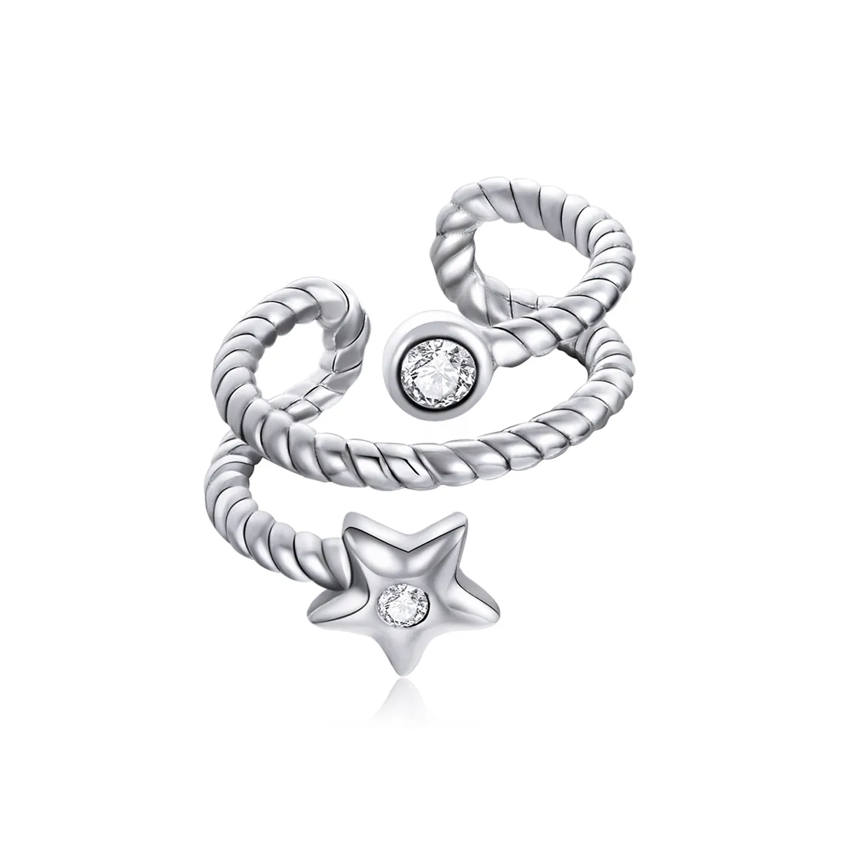 sponka za ušesa pandora style star sce1135