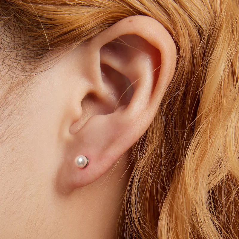 (slika za) Biserni uhani v slogu Pandora - BSE630-AL - Ogled 5