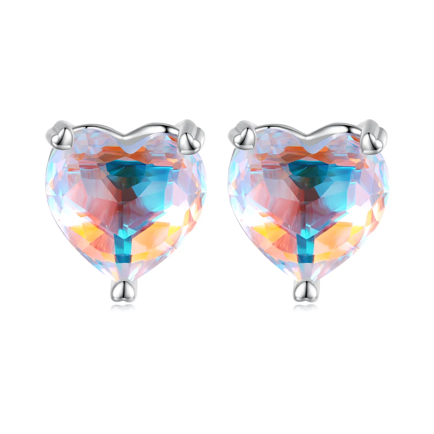 stekleni uhani pandora style love symphony bse713