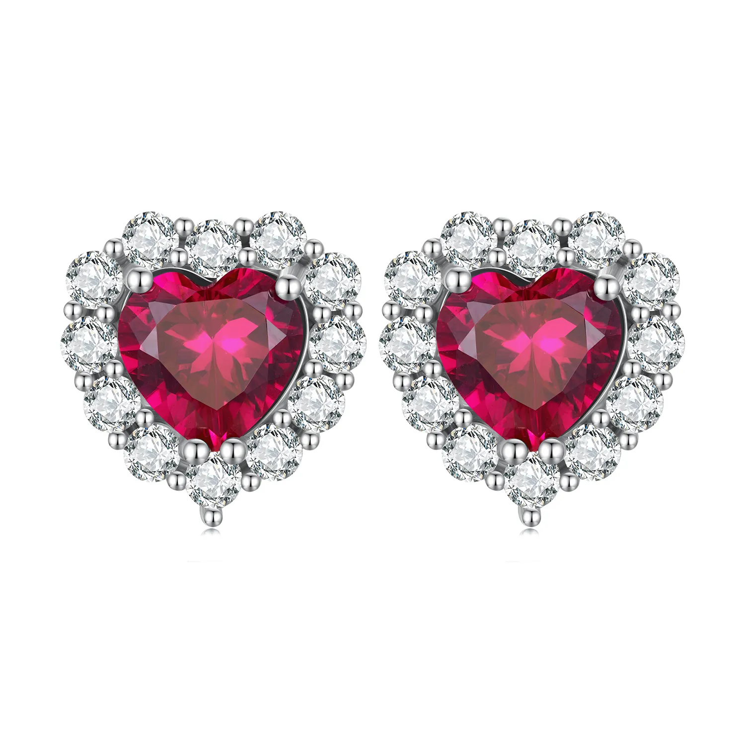 pandora style circon love studs uhani sce1577