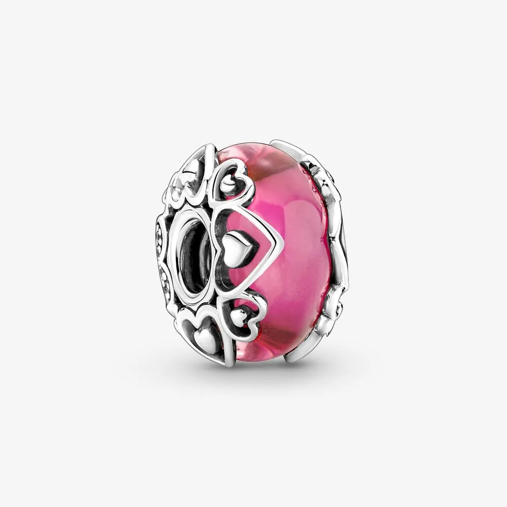 obesek iz roza muranskega stekla pandora reveal your love 791159c00