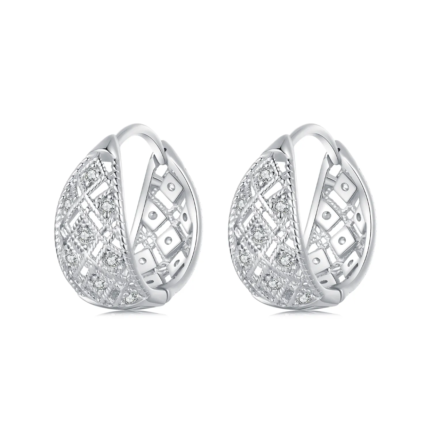 pandora style vintage čipkasti uhani bse1035