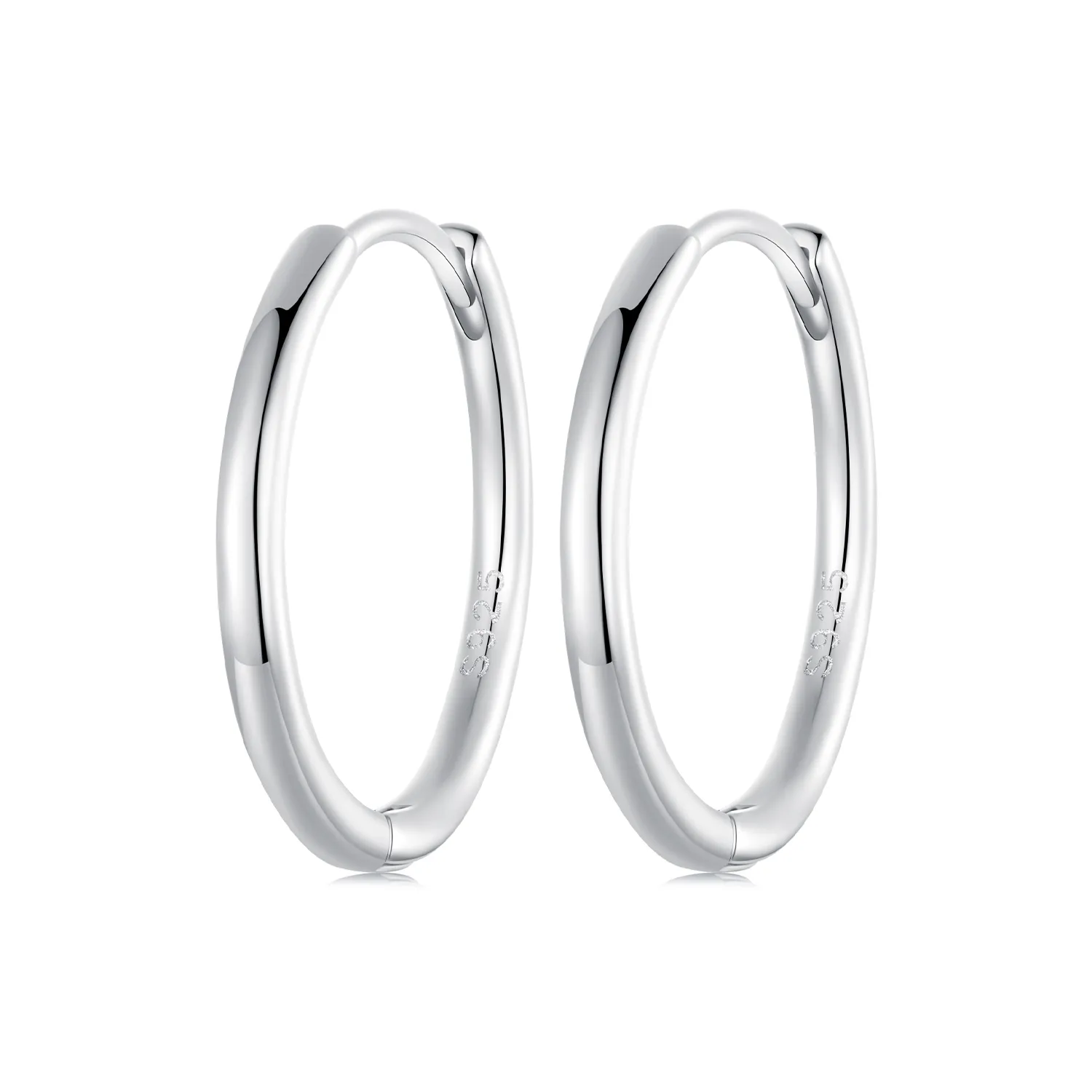 pandora style preprosti srebrni uhani sce1772 l