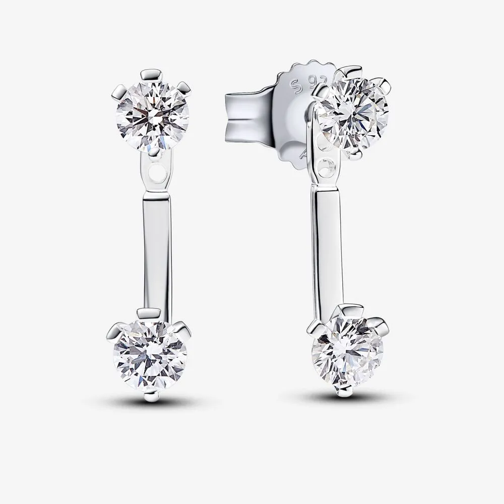 pandora nova laboratorijsko pridelani uhani z diamanti 100 karatno srebro šterling 292863c01