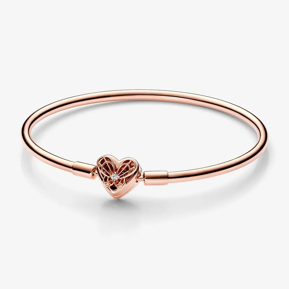zapestnica pandora moments heart butterfly 582594c01