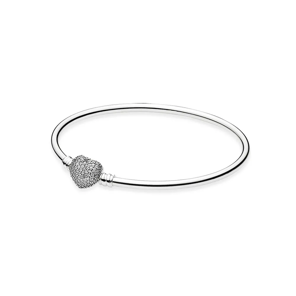 srebrna zapestnica pandora moments always in my heart 590722cz