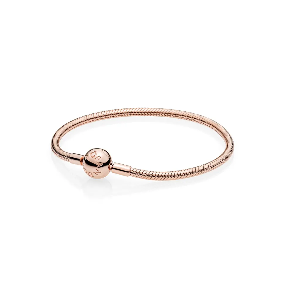 zapestnica pandora rose z gladko zaponko 580728