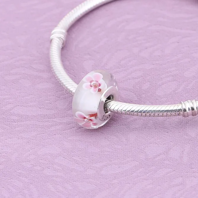 PANDORA divja roža Tribute Murano perla - 791636