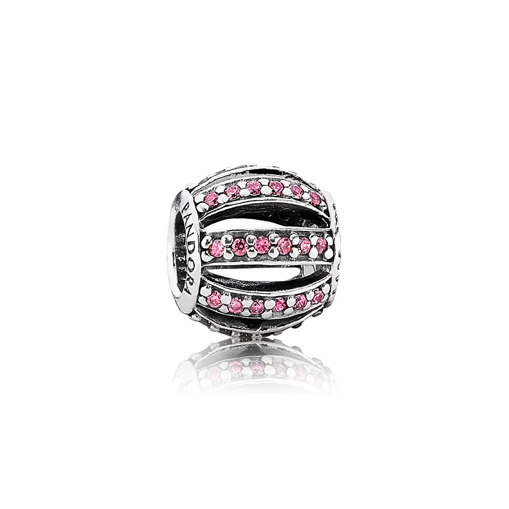 pandora leading lady fancy pink cz charm 791115czs