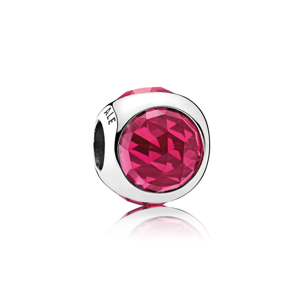 pandora obesek s ijočimi kapljicami cerise crystals 792095ncc