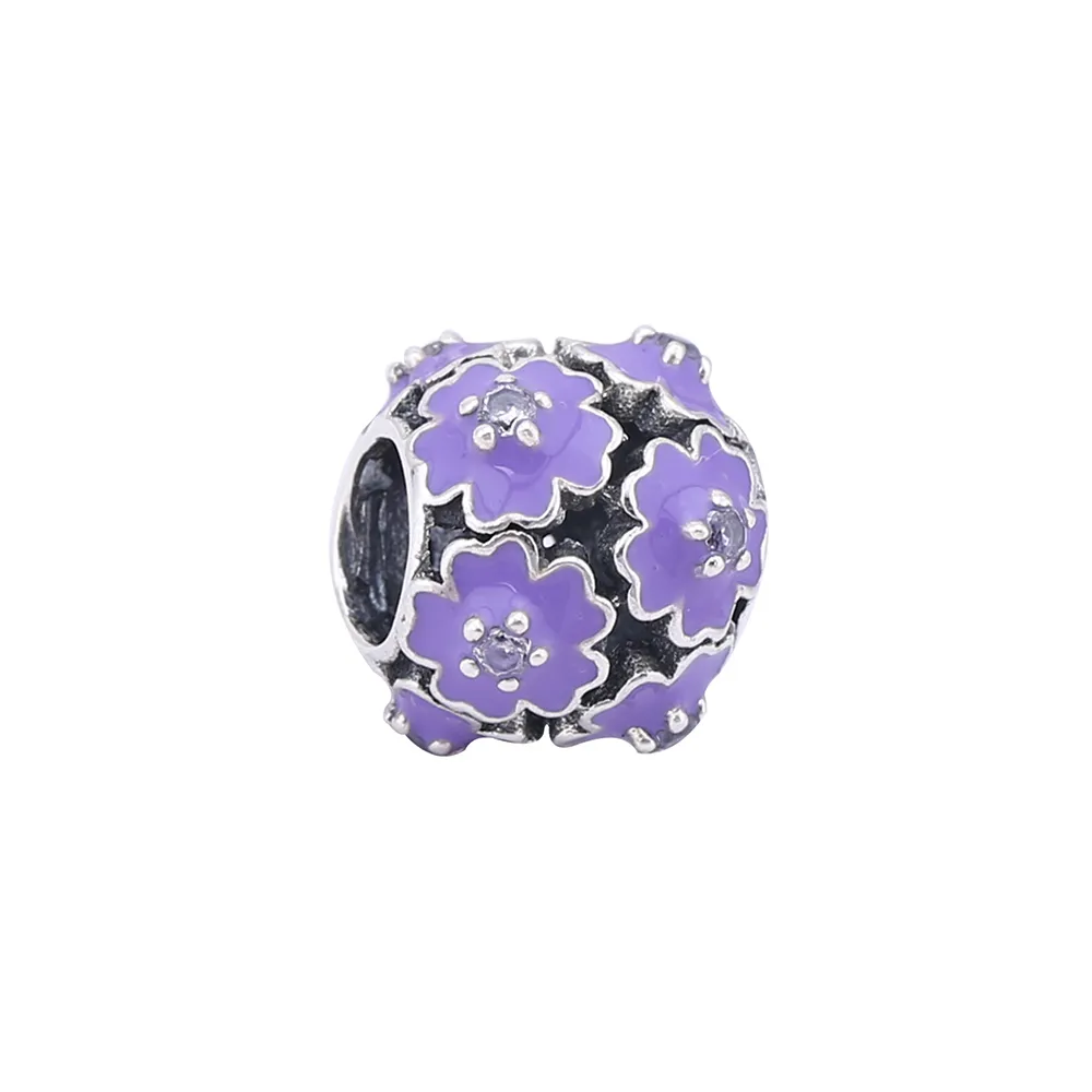 pandora obesek vijolična roža pd0021 1k