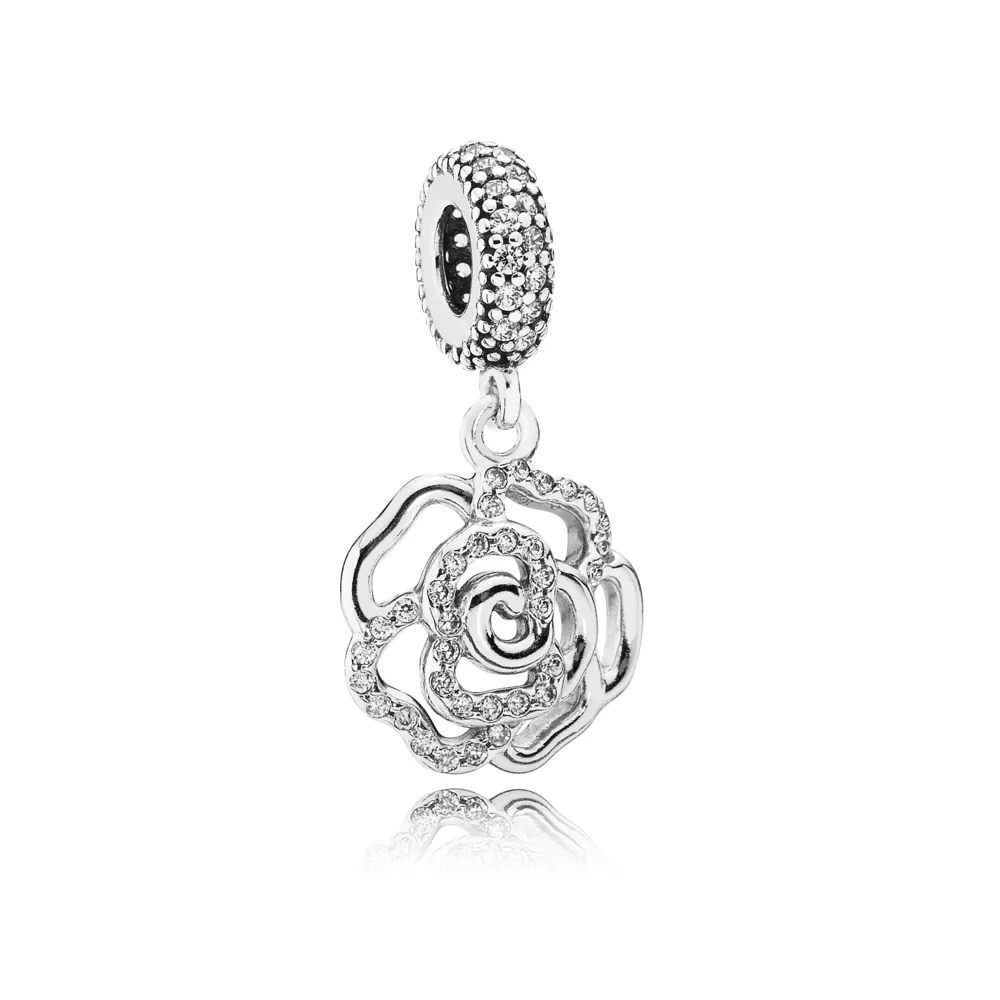 pandora obesek z odprtim obeskom z lesketajočo se vrtnico 791526cz