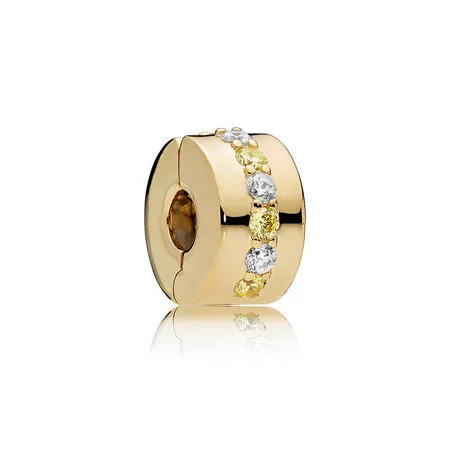 sponka shining path pandora shine yellow clear cz 767051csy