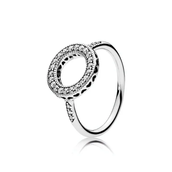 pandora prstan hearts of pandora halo 191039cz