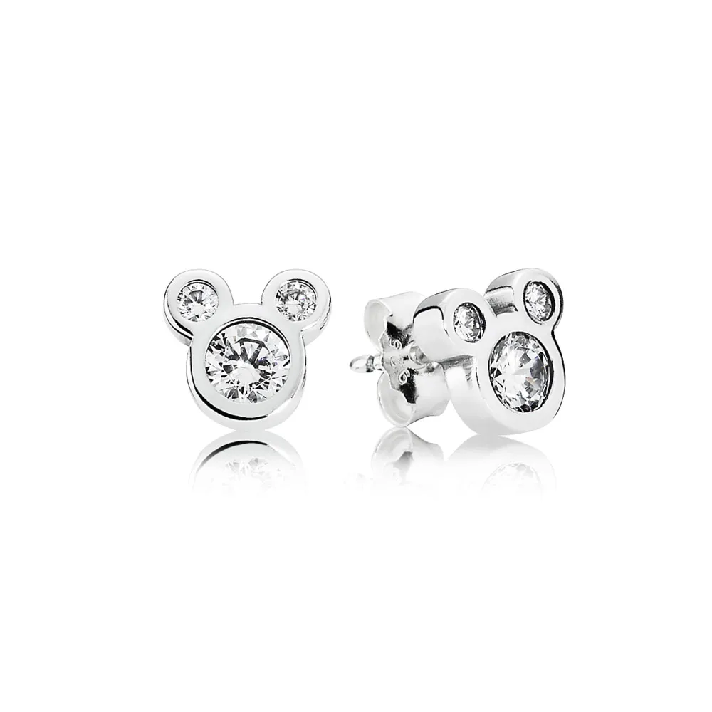 pandora disney srebrni uhani mickey 290577cz