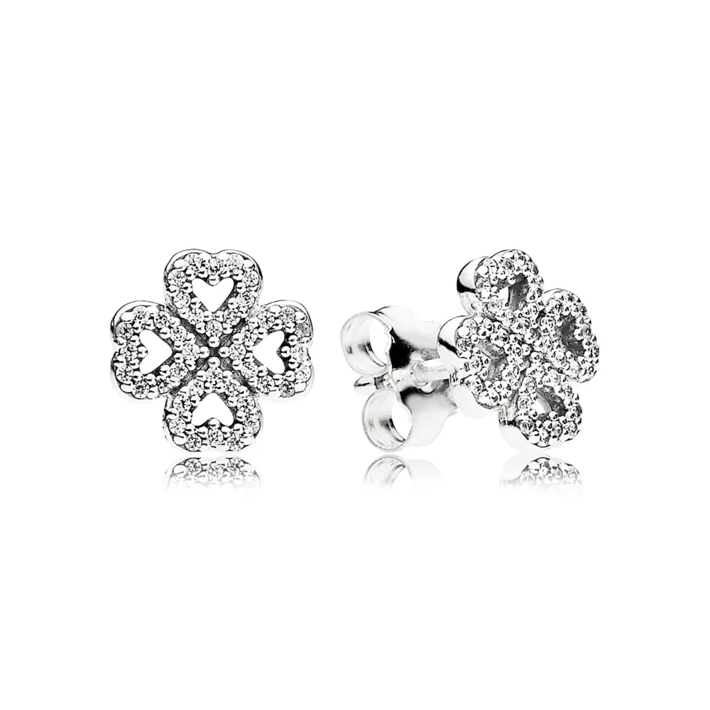 pandora uhani z žepki petals of love 290626cz