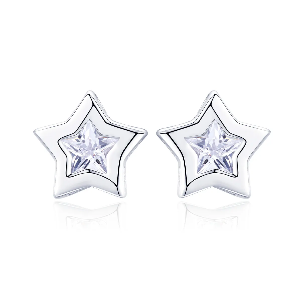 srebrni uhani v stilu pandora secret of stars sce437